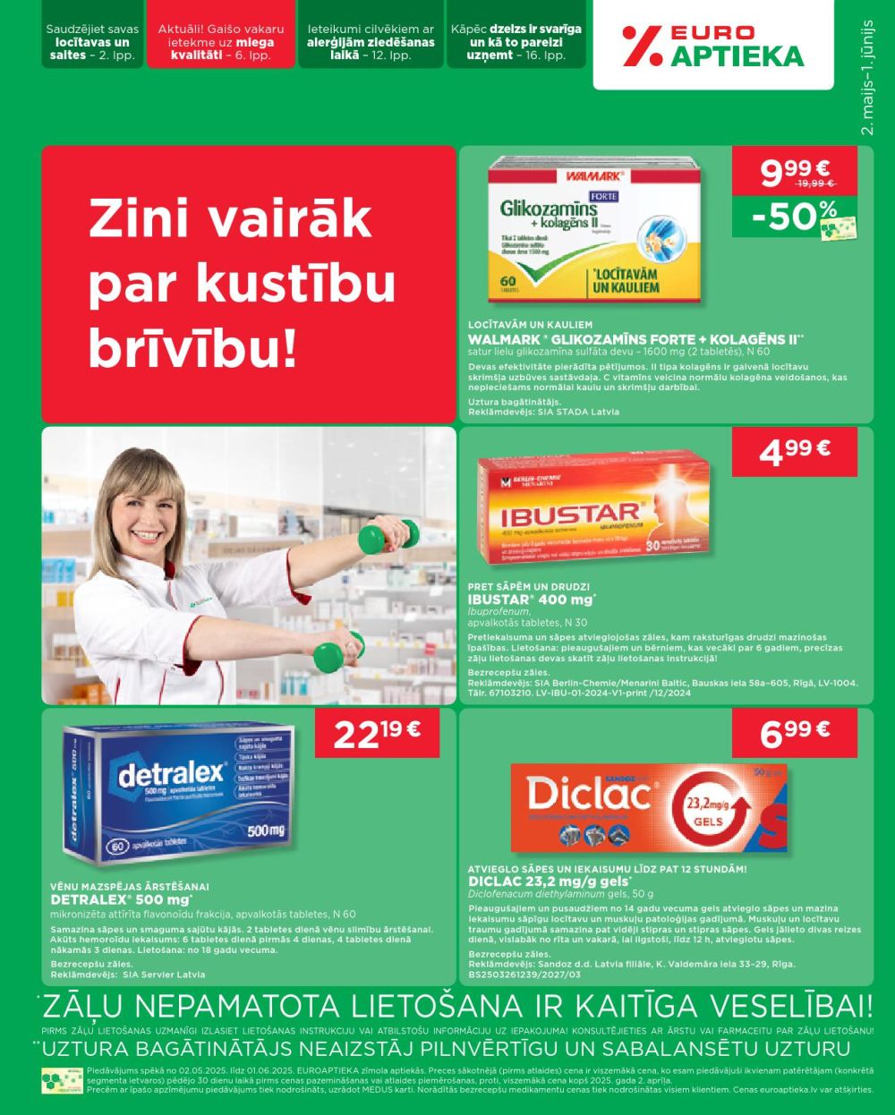 EUROAPTIEKA (02.05.2025 - 01.06.2025)
