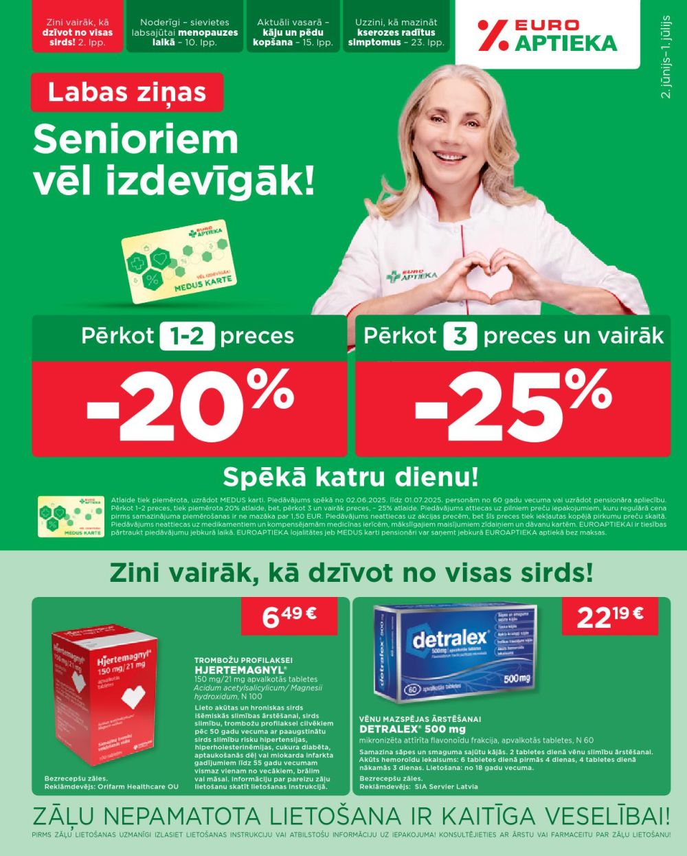 EUROAPTIEKA (02.06.2025 - 01.07.2025)