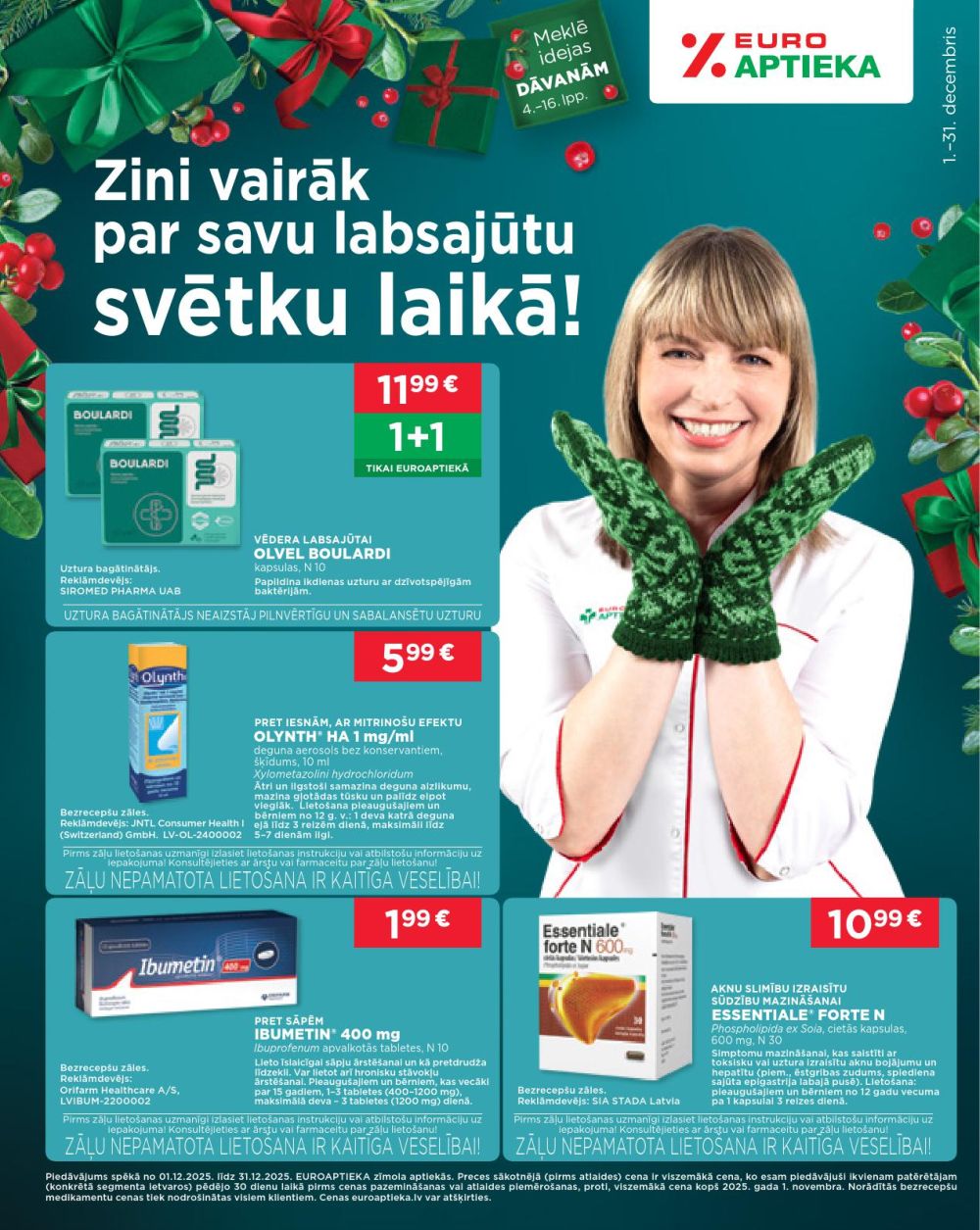 EUROAPTIEKA (01.12.2025 - 31.12.2025)