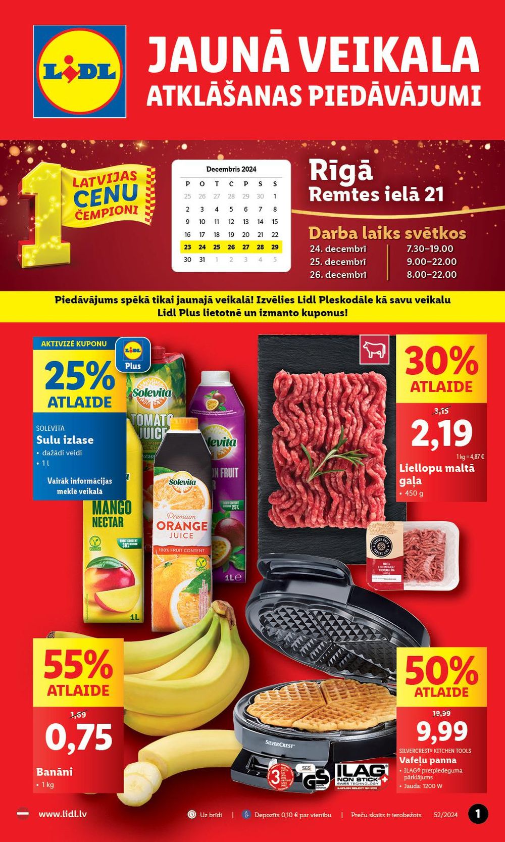 LIDL - Jauns veikals Rīgā! (23.12.2024 - 29.12.2024)