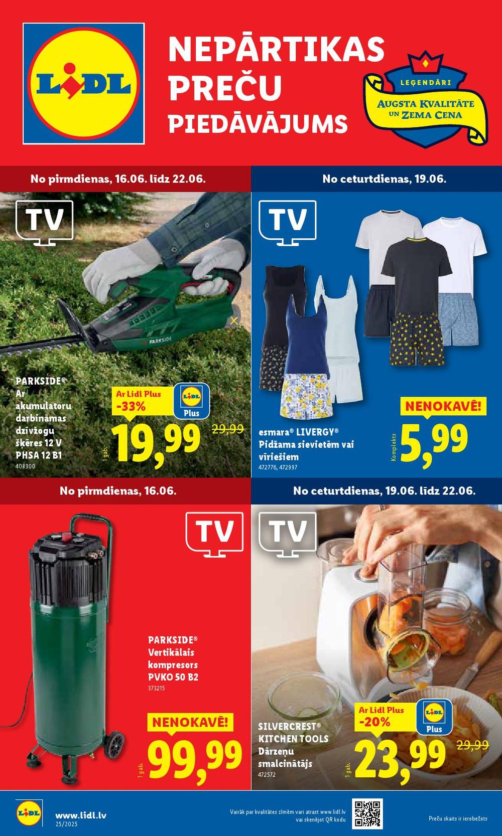 LIDL - Nepārtikas preču piedāvājums (16.06.2025 - 22.06.2025)