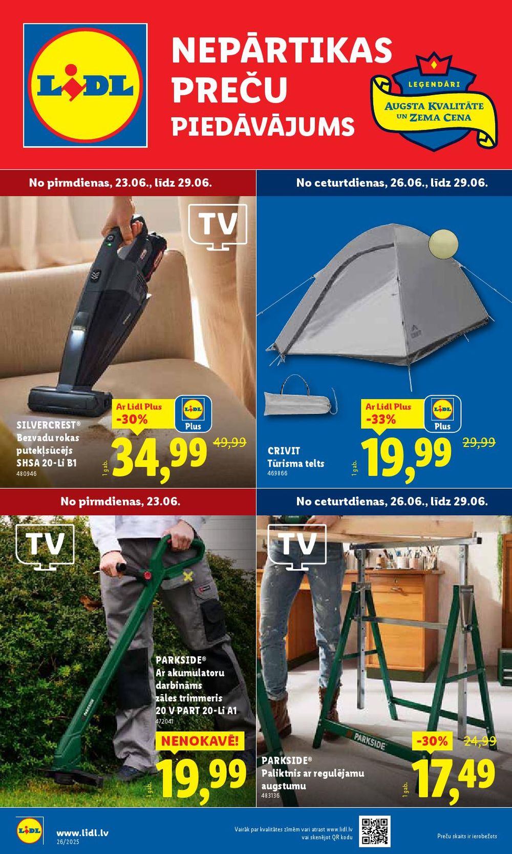 LIDL - Nepārtikas preču piedāvājums (23.06.2025 - 29.06.2025)