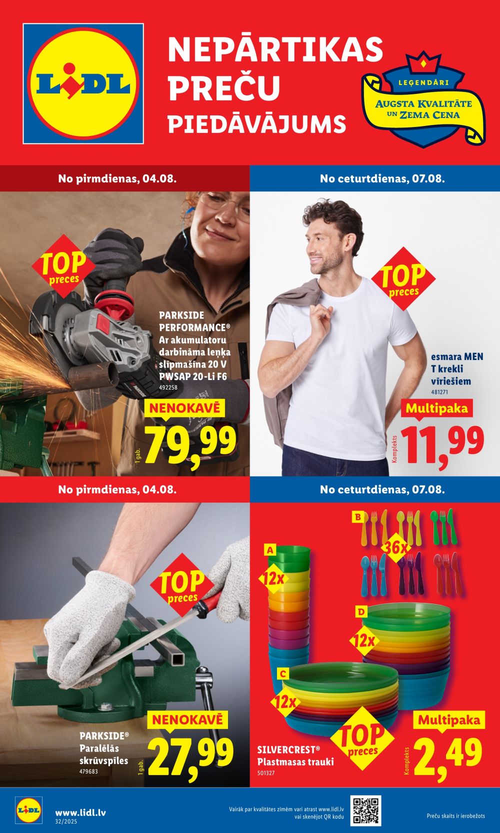 LIDL - Nepārtikas preču piedāvājums (04.08.2025 - 10.08.2025)