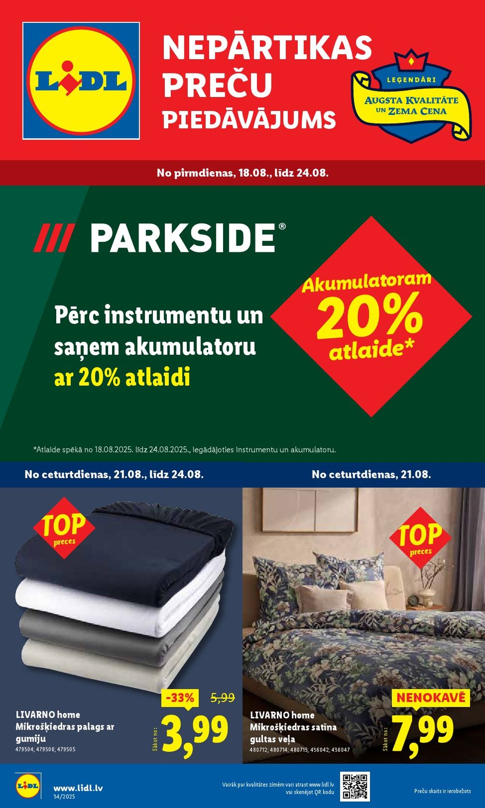 LIDL - Nepārtikas preču piedāvājums (18.08.2025 - 24.08.2025)