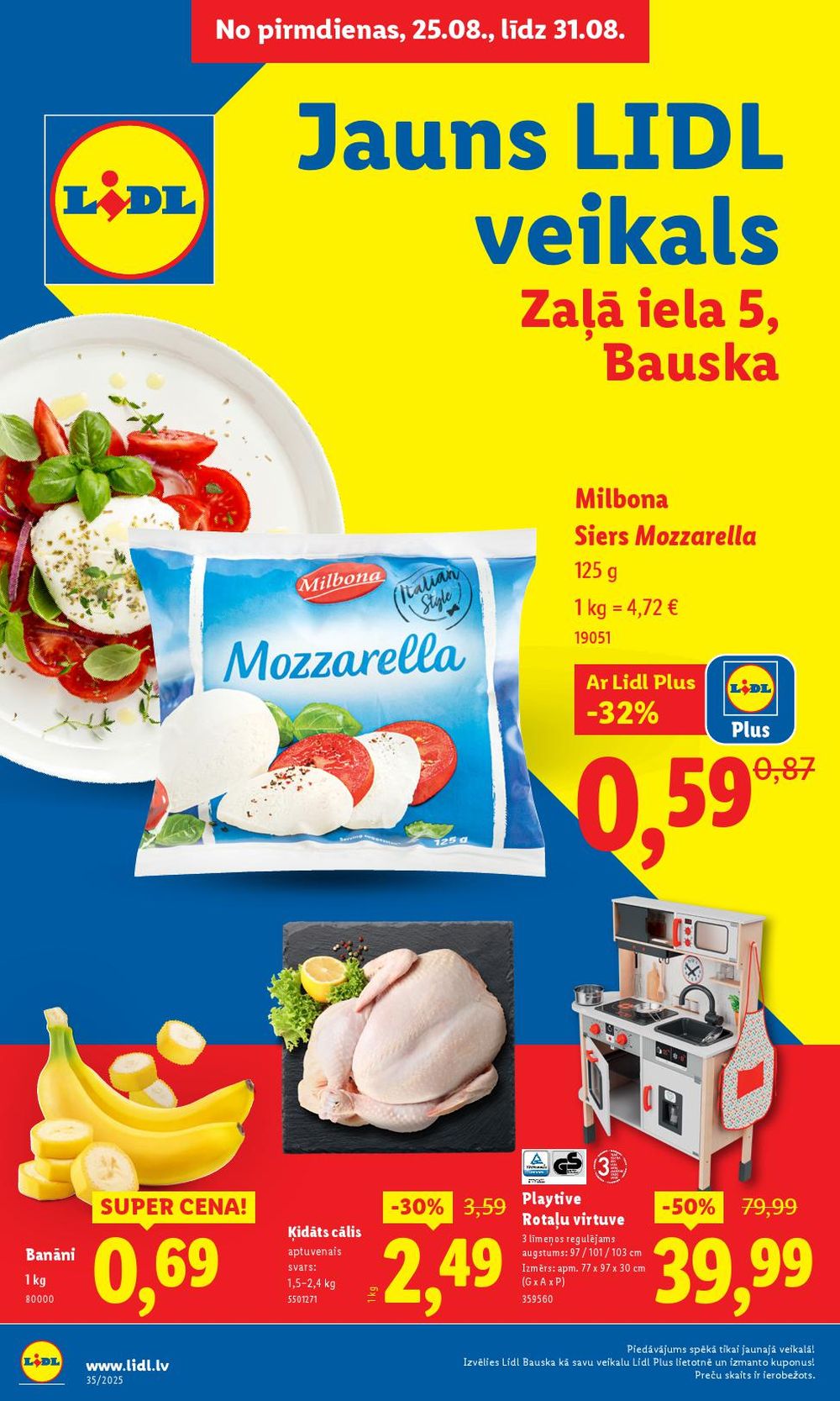 LIDL - Jauns veikals Bauskā! (25.08.2025 - 31.08.2025)