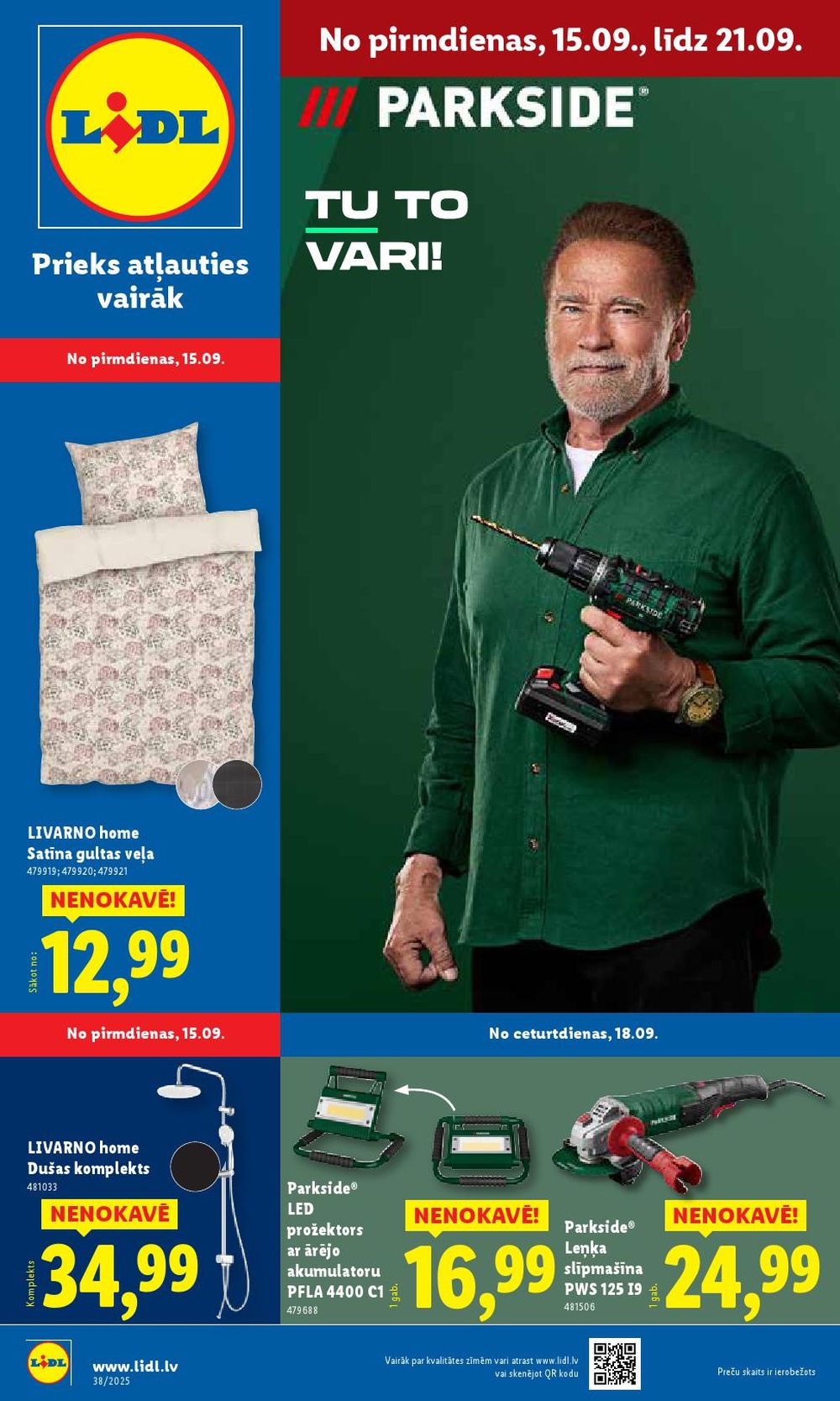 LIDL - Nepārtikas preču piedāvājums (15.09.2025 - 21.09.2025)