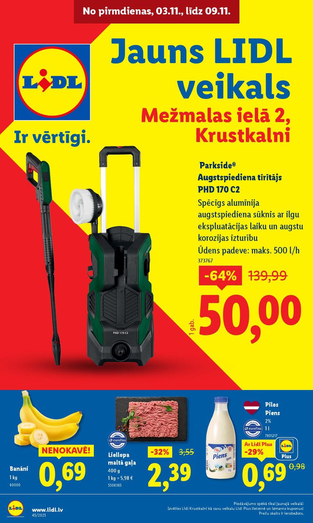 LIDL - Jauns veikals Krustkalnos (03.11.2025 - 09.11.2025)
