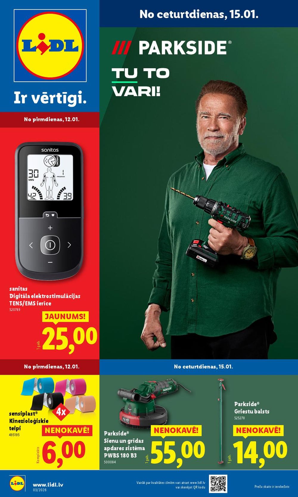 LIDL - Nepārtikas preču piedāvājums (12.01.2026 - 18.01.2026)