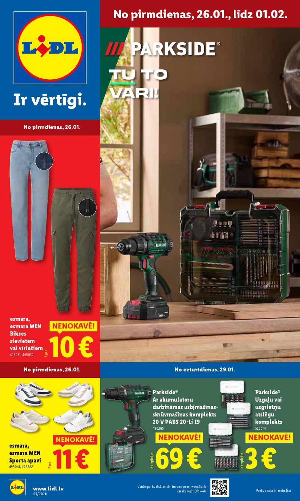 LIDL - Nepārtikas preču piedāvājums (26.01.2026 - 01.02.2026)