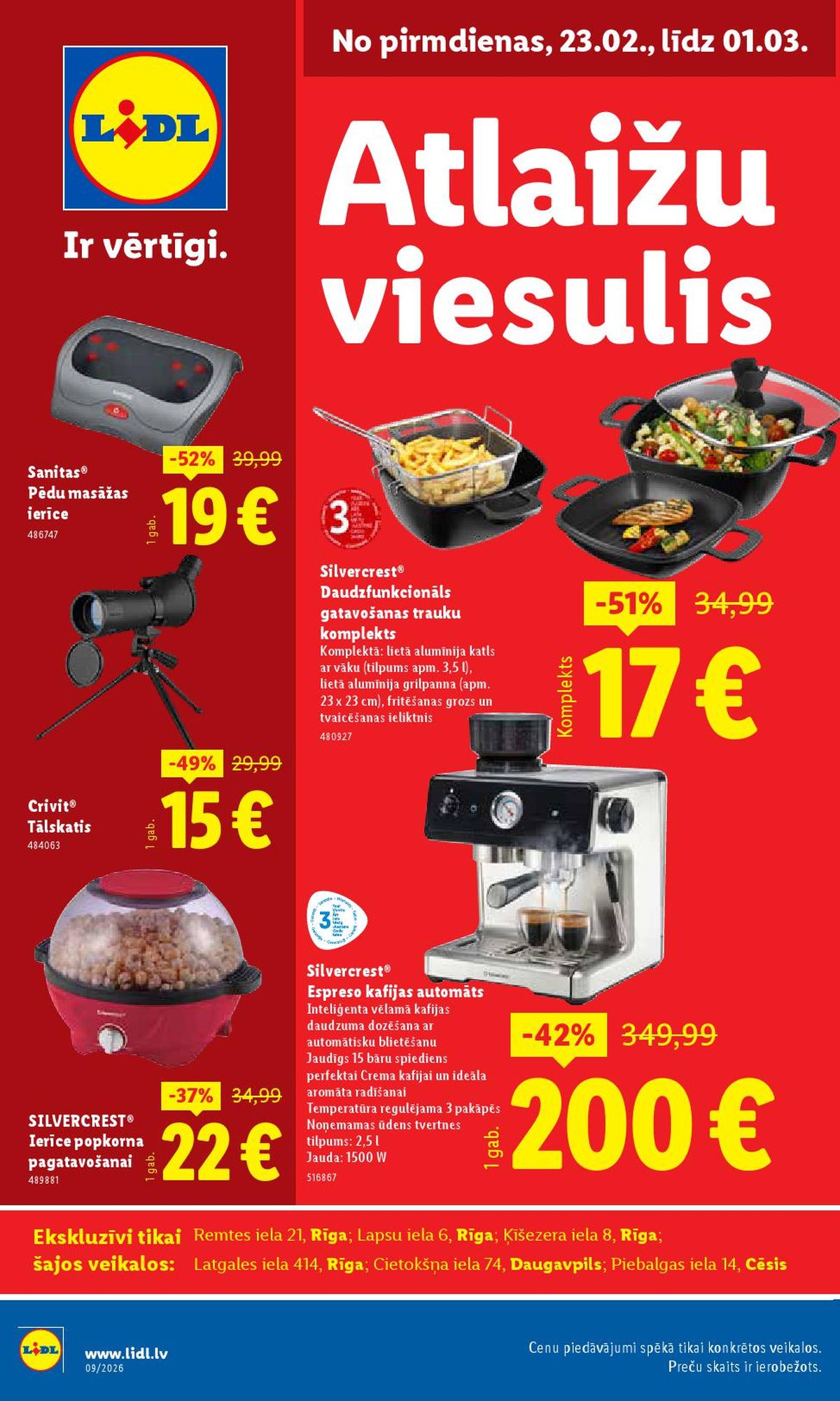 LIDL - Atlaižu viesulis (23.02.2026 - 01.03.2026)
