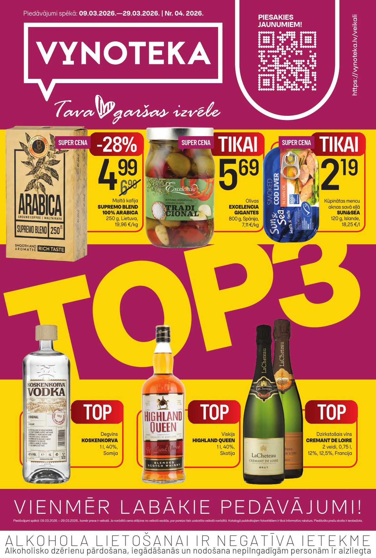 VYNOTEKA (09.03.2026 - 29.03.2026)