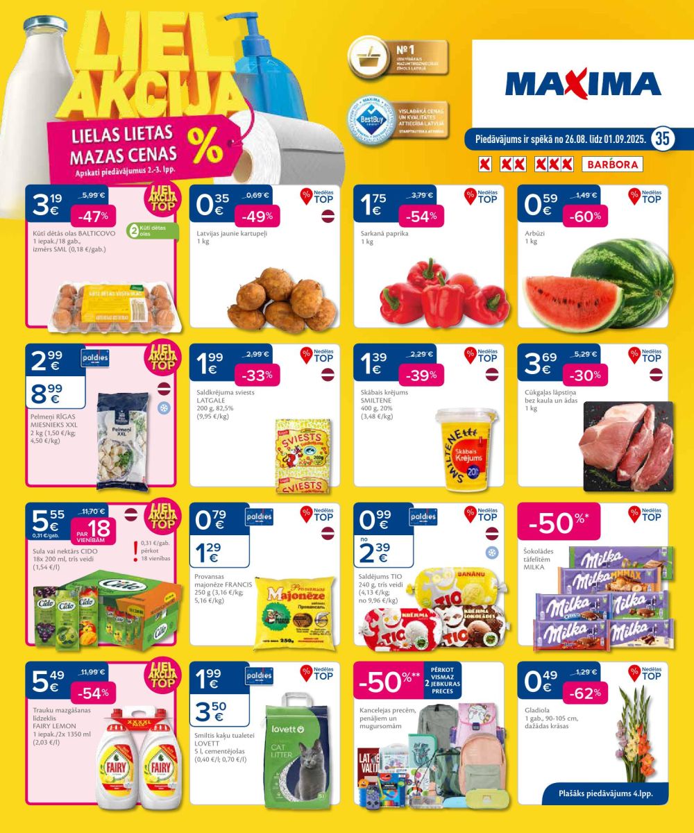 MAXIMA X XX XXX (26.08.2025 - 01.09.2025)