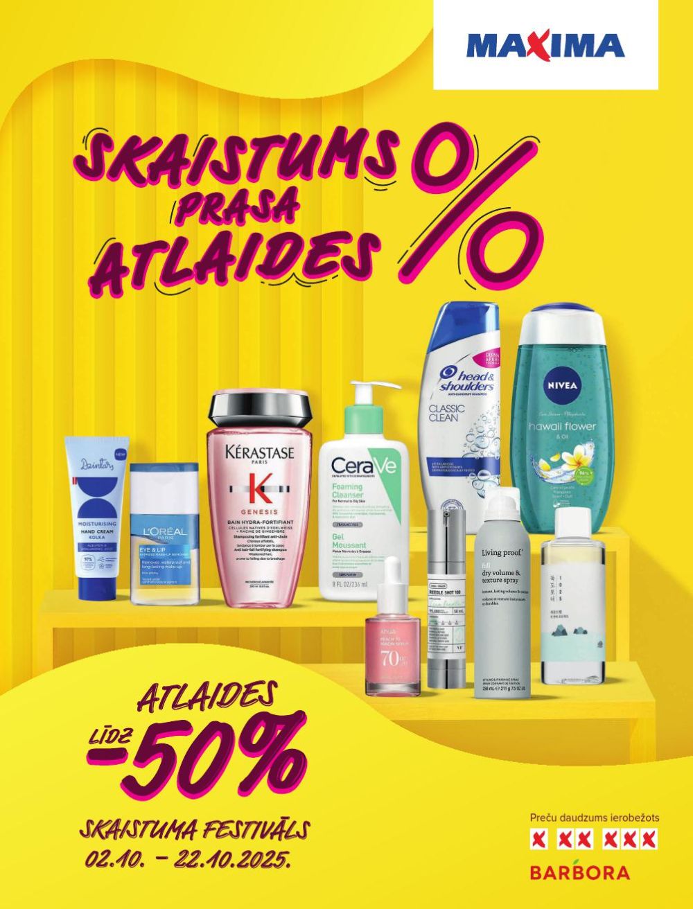 MAXIMA - Skaistuma Festivāls (02.10.2025 - 22.10.2025)