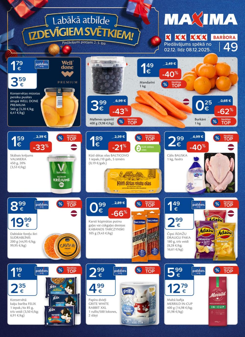 MAXIMA X XX XXX (02.12.2025 - 08.12.2025)