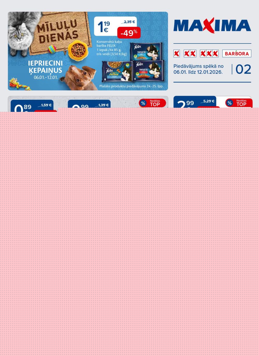 MAXIMA X XX XXX (06.01.2026 - 12.01.2026)