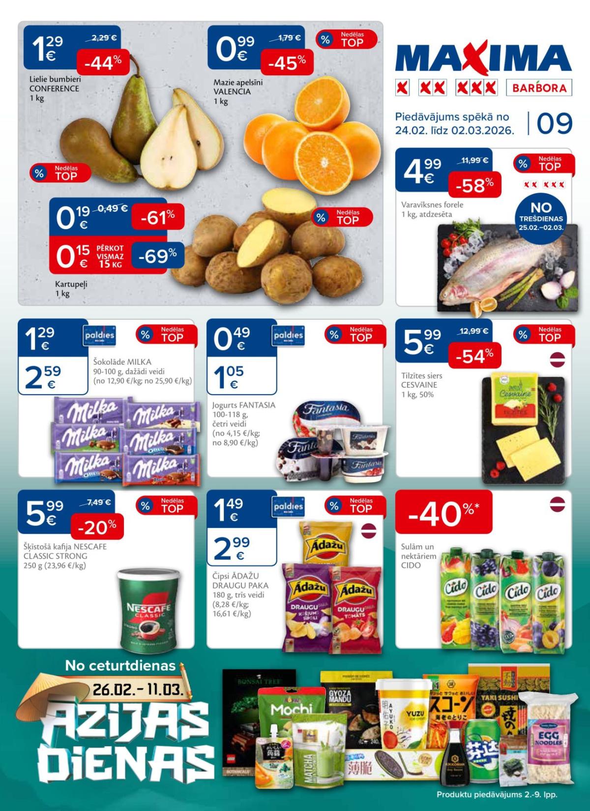 MAXIMA X XX XXX (24.02.2026 - 02.03.2026)