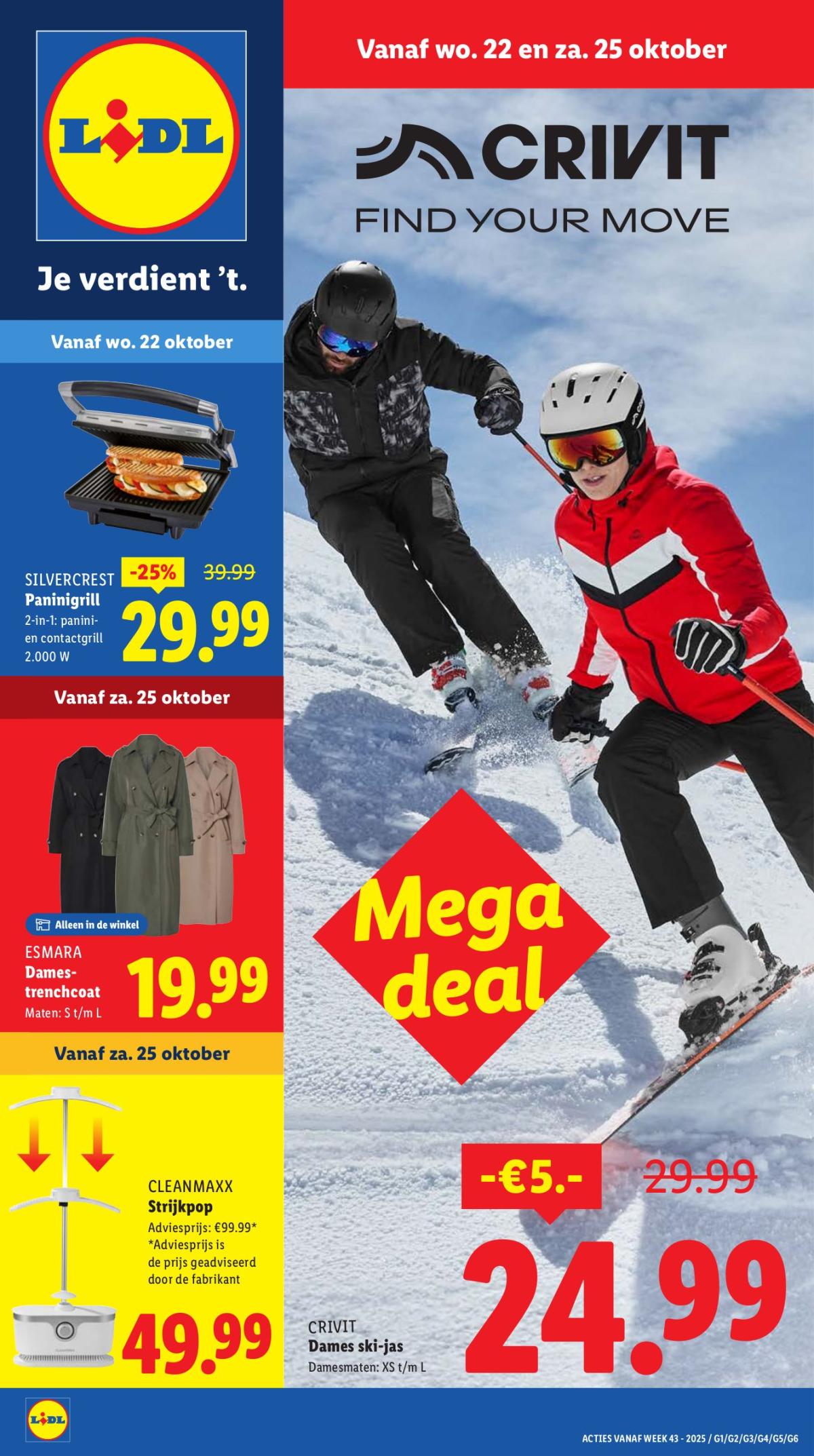 De Lidl - Non Food folder folder geldig vanaf 22-10 t/m 25-10