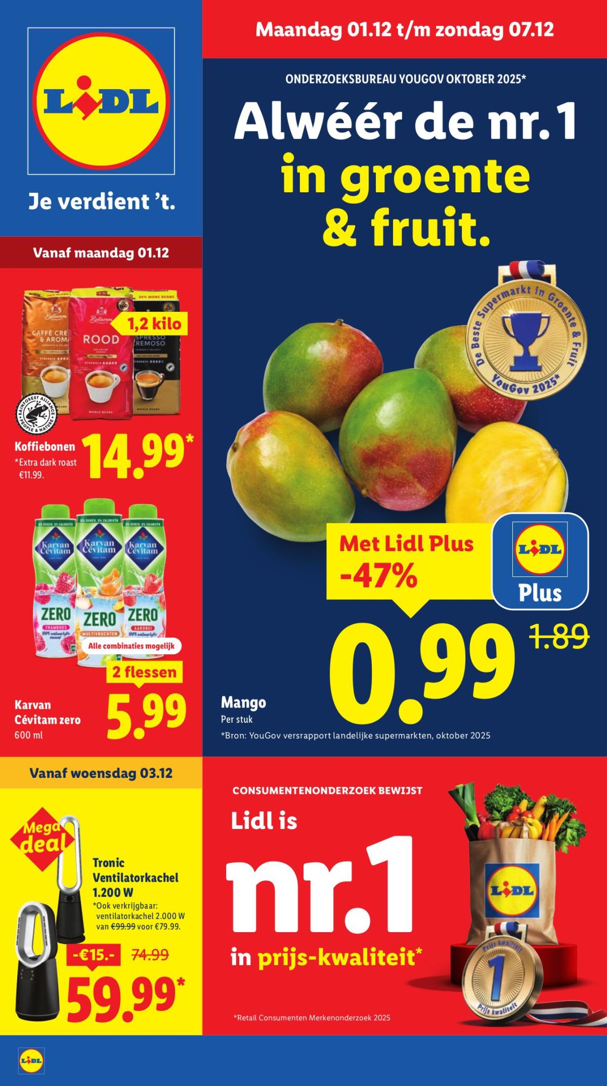 De Lidl folder geldig vanaf 01-12 t/m 07-12