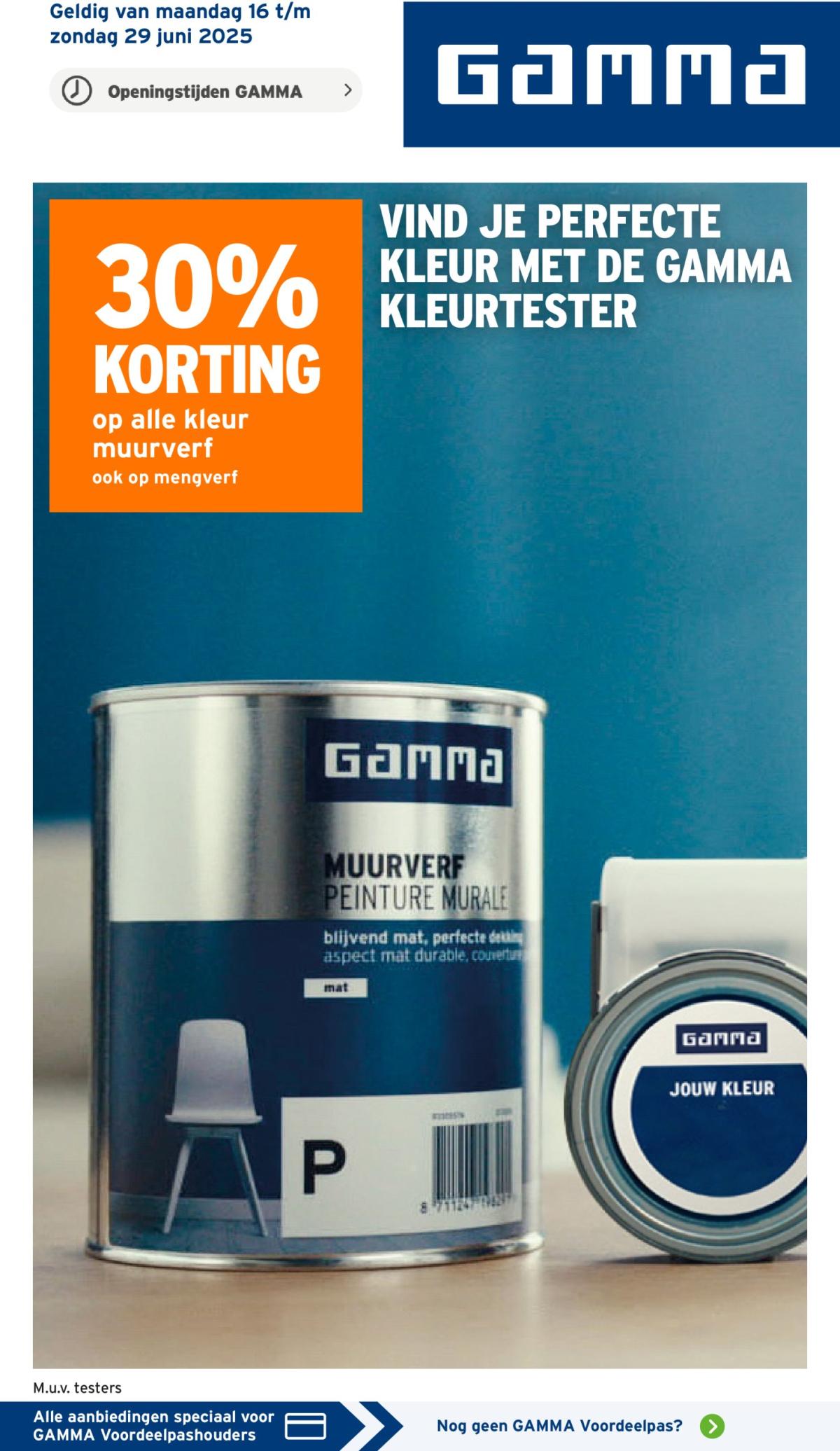 Gamma folder geldig vanaf 16-06 t/m 29-06