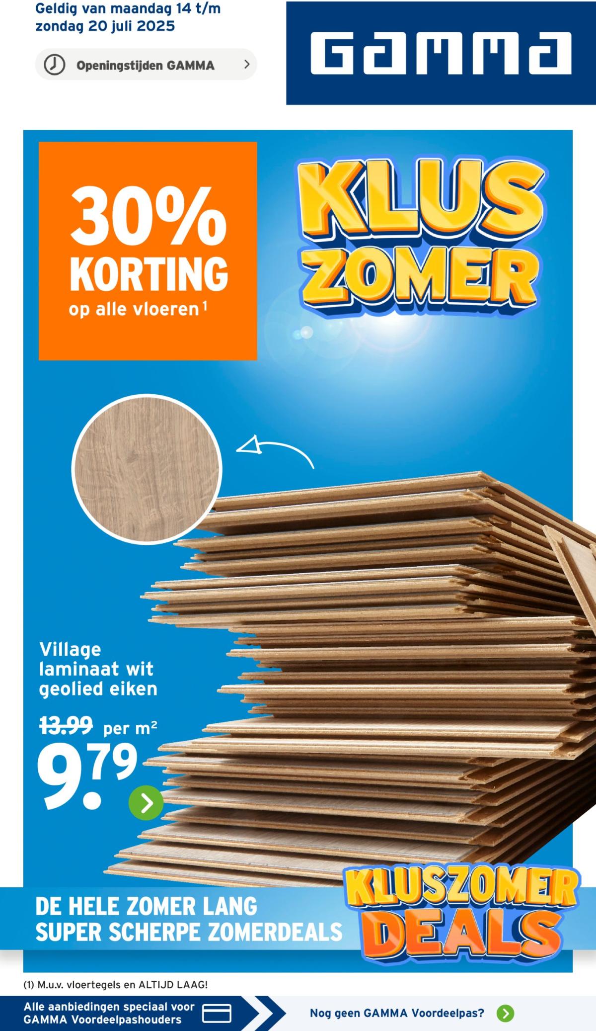Gamma folder geldig vanaf 14-07 t/m 20-07