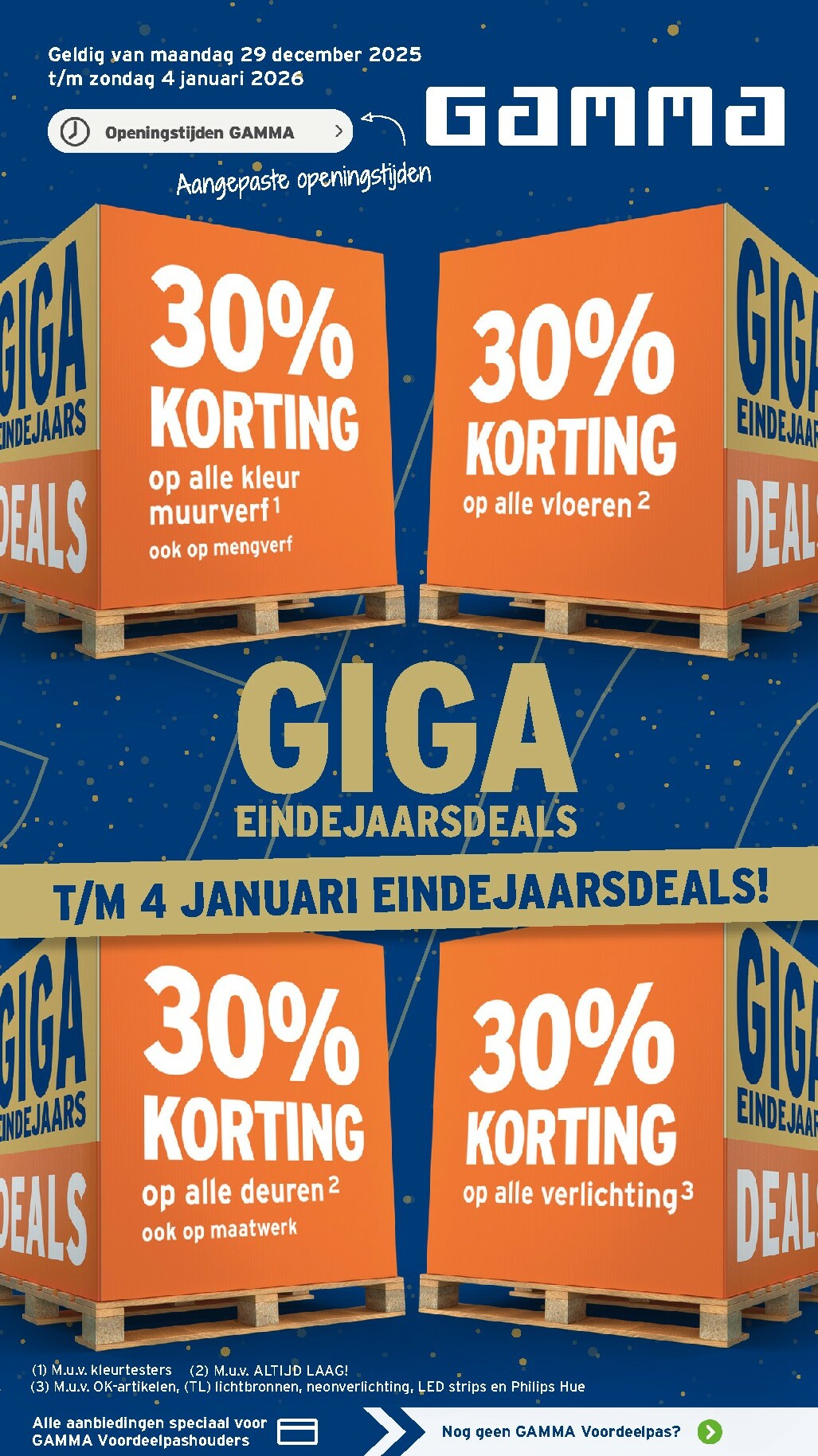 De Gamma folder geldig vanaf 29-12 t/m 04-01