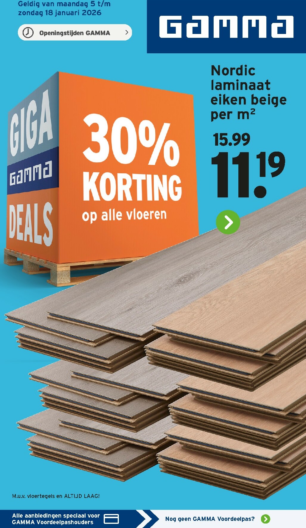 De Gamma folder geldig vanaf 05-01 t/m 18-01