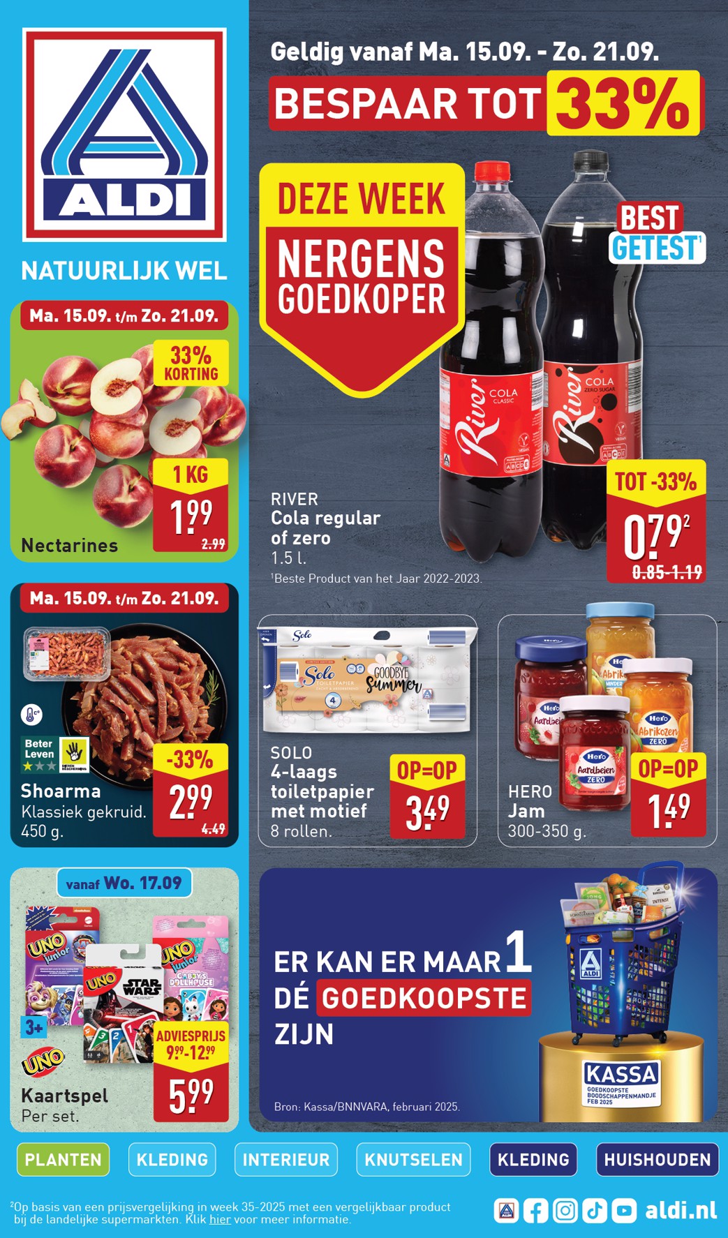 ALDI folder geldig vanaf 15-09 t/m 21-09