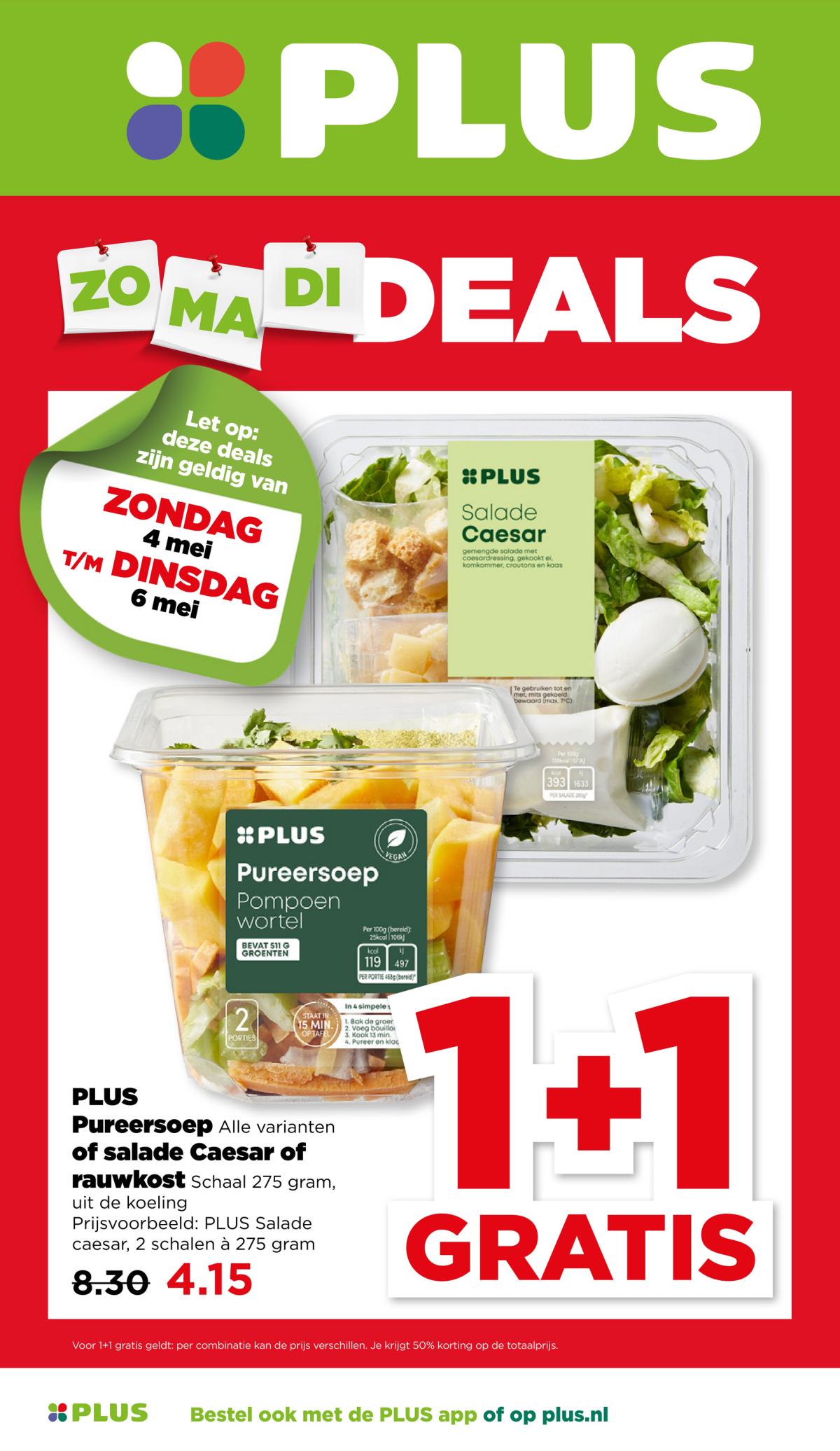 PLUS - Zondag, Maandag, Dinsdag deals folder geldig vanaf 04-05 t/m 06-05