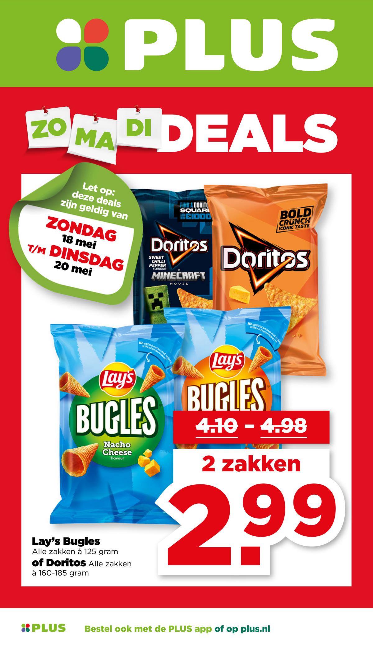PLUS - Zondag, Maandag, Dinsdag deals folder geldig vanaf 18-05 t/m 20-05