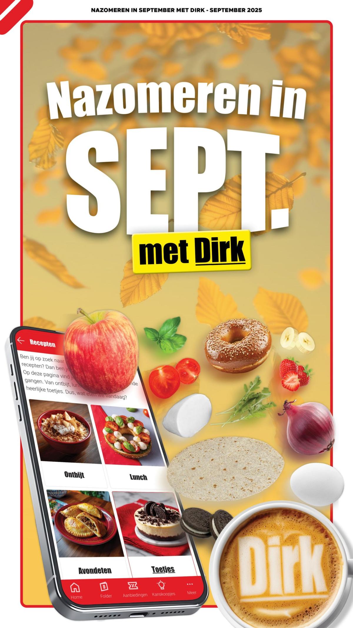 Dirk - Nazomeren in Sept. folder geldig vanaf 01-09 t/m 30-09