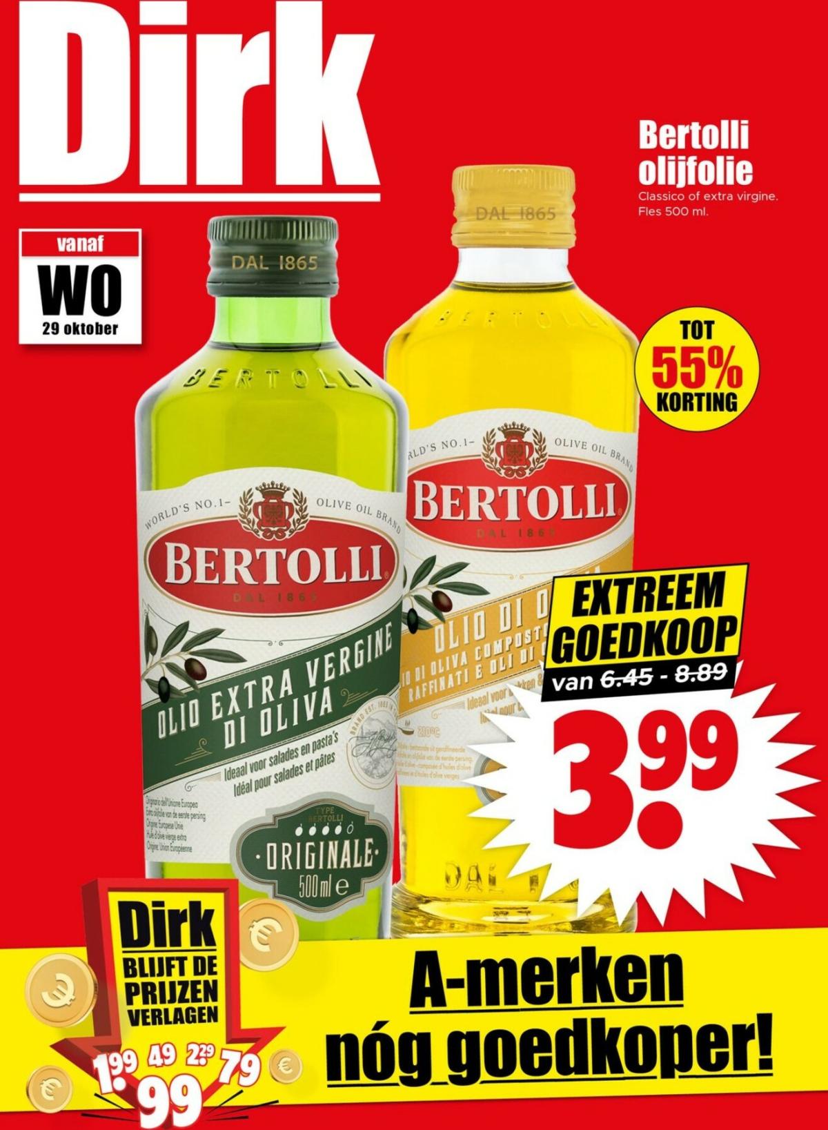 De Dirk folder geldig vanaf 29-10 t/m 04-11