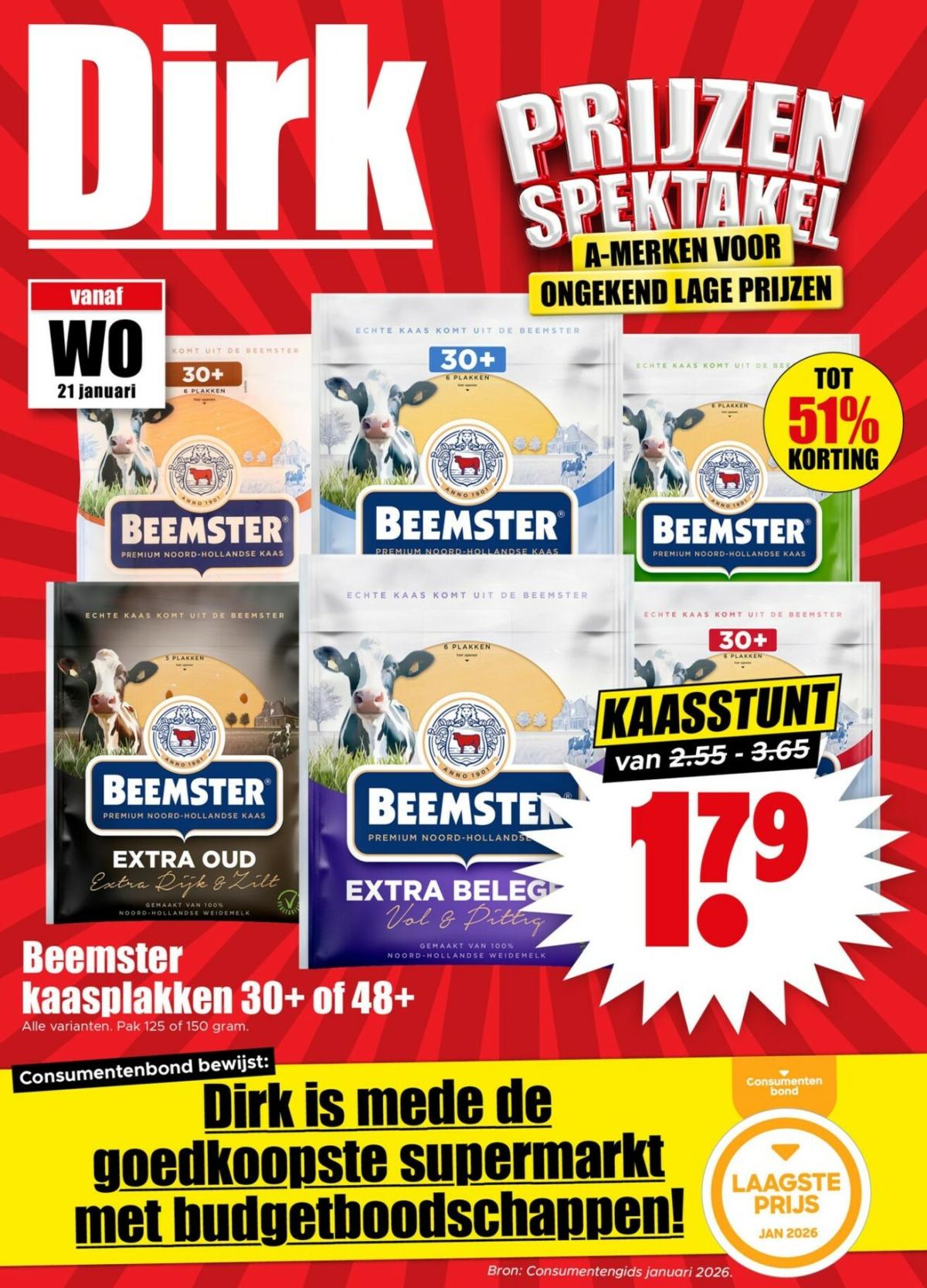 De Dirk folder geldig vanaf 21-01 t/m 27-01