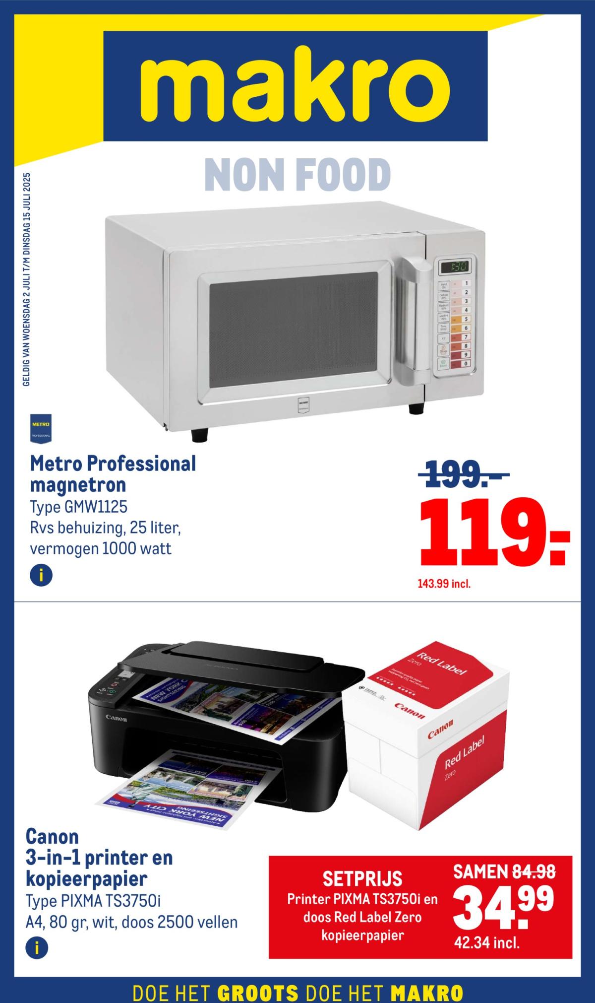 Makro - Non-Food folder geldig vanaf 02-07 t/m 15-07