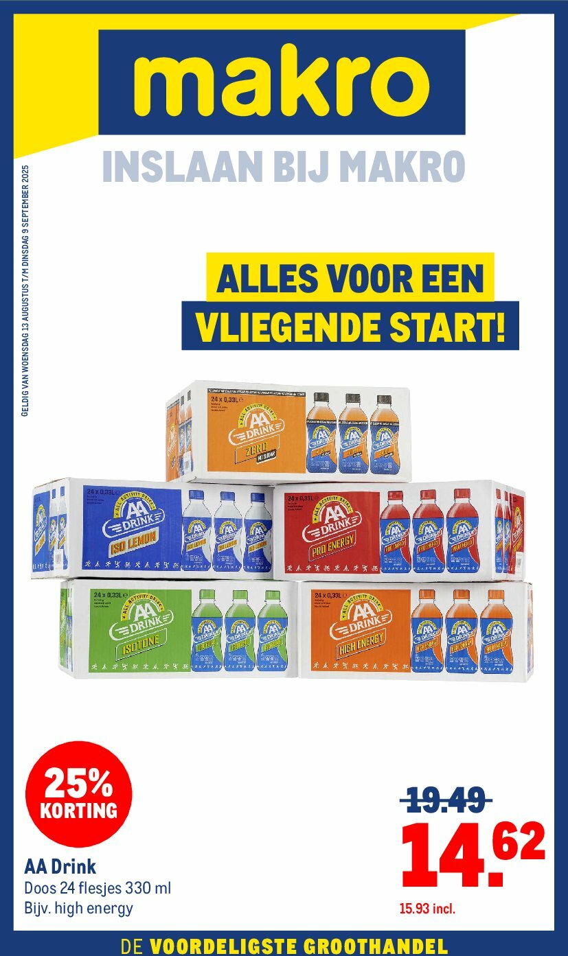 Makro - Kantine folder geldig vanaf 13-08 t/m 09-09