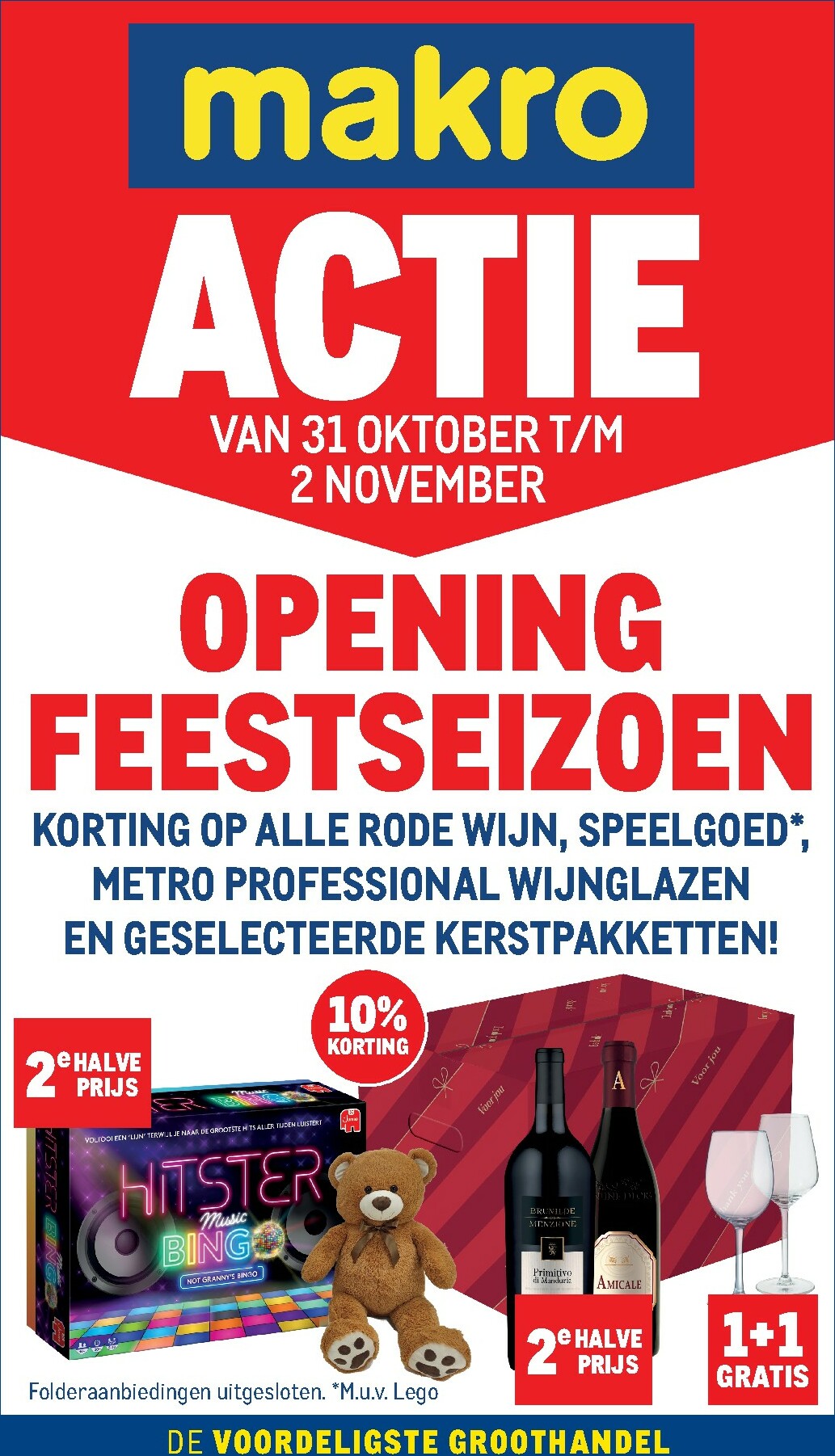 De Makro - Opening Feestseizoen folder geldig vanaf 31-10 t/m 02-11