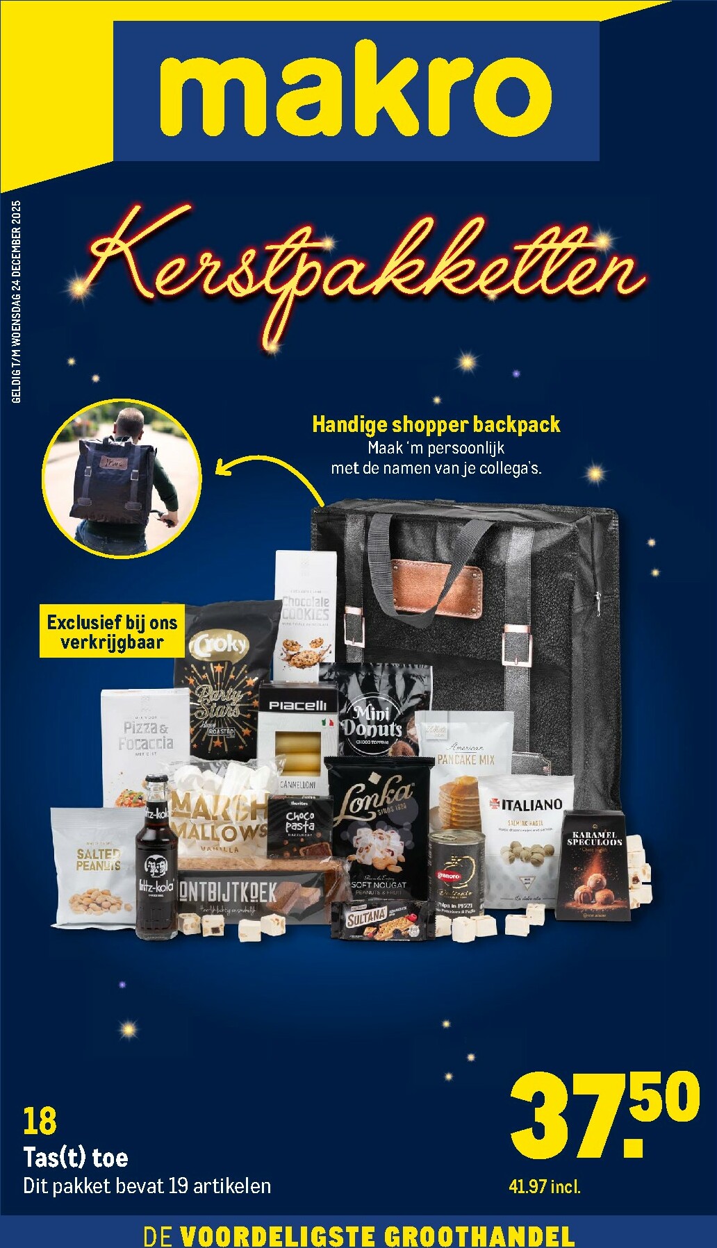 De Makro - Kerstpakketten folder geldig vanaf 19-11 t/m 24-12