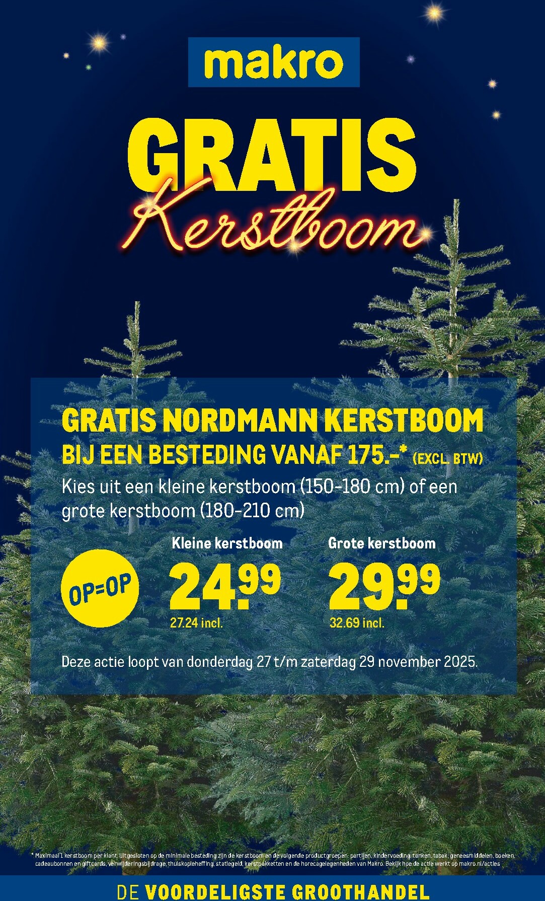 De Makro - Gratis kerstboom folder geldig vanaf 27-11 t/m 29-11