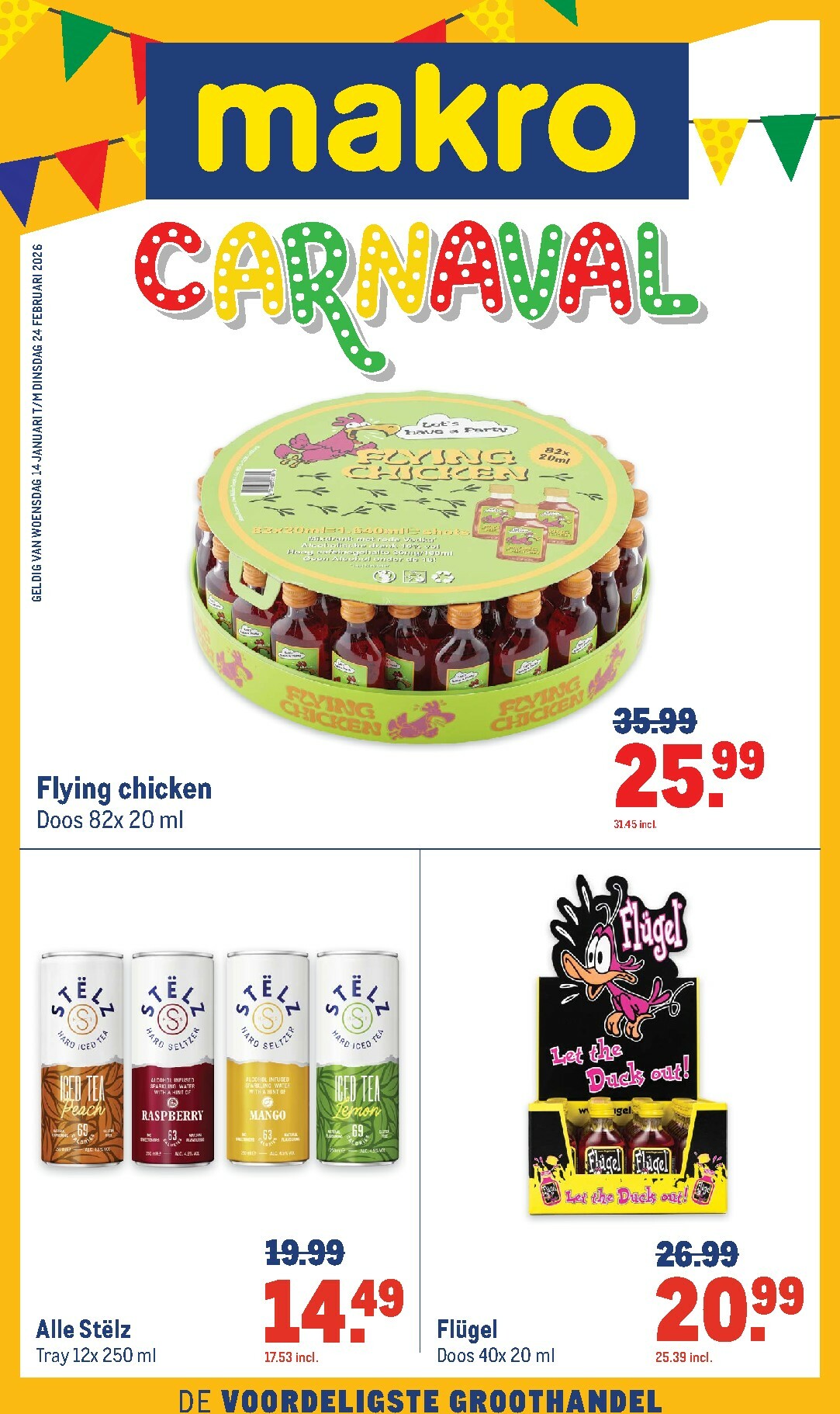 De Makro - Carnaval folder geldig vanaf 14-01 t/m 24-02