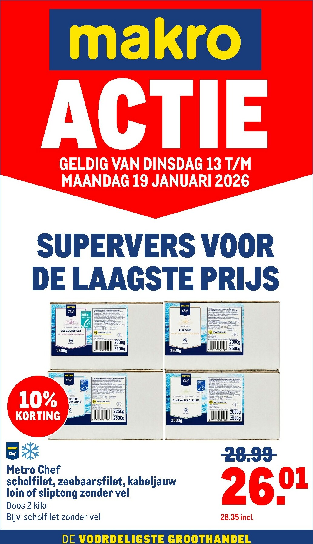De Makro - Versdeals folder geldig vanaf 13-01 t/m 19-01