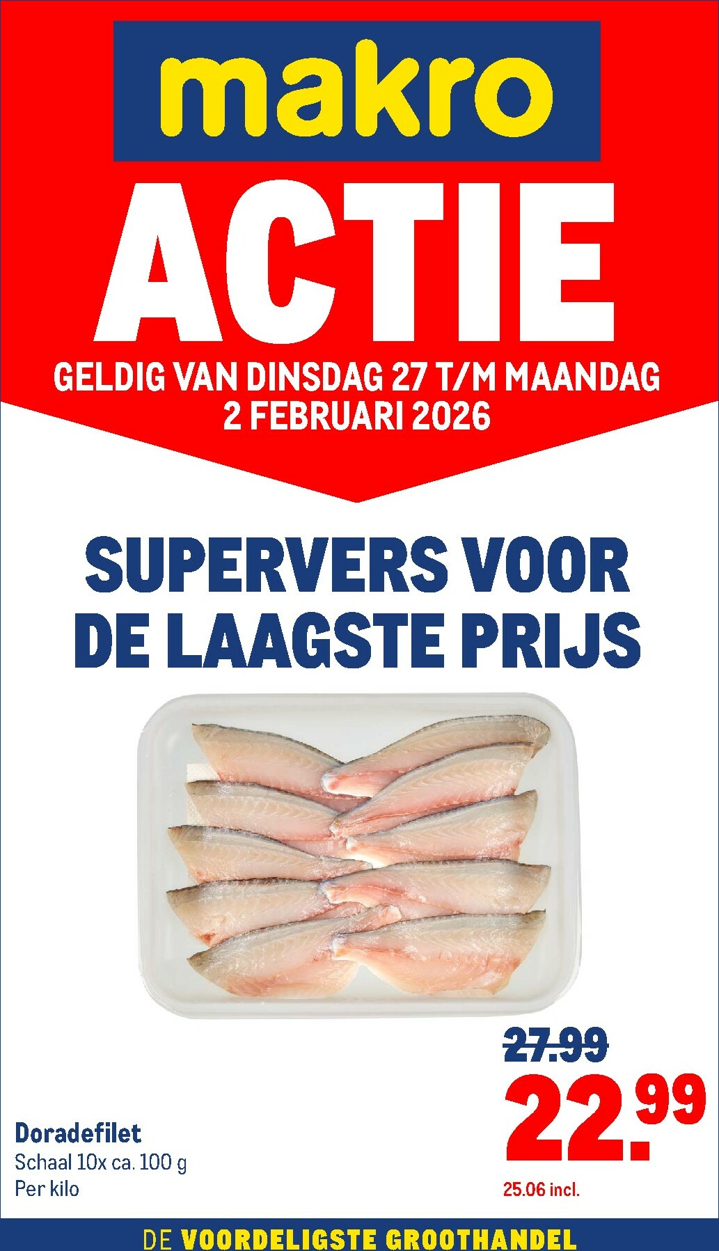 De Makro - Versdeals folder geldig vanaf 27-01 t/m 02-02