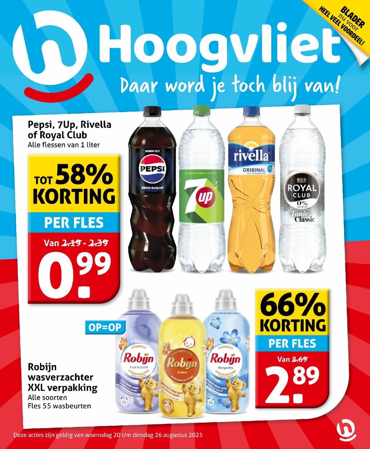 Hoogvliet - Aanbiedingen folder geldig vanaf 20-08 t/m 26-08