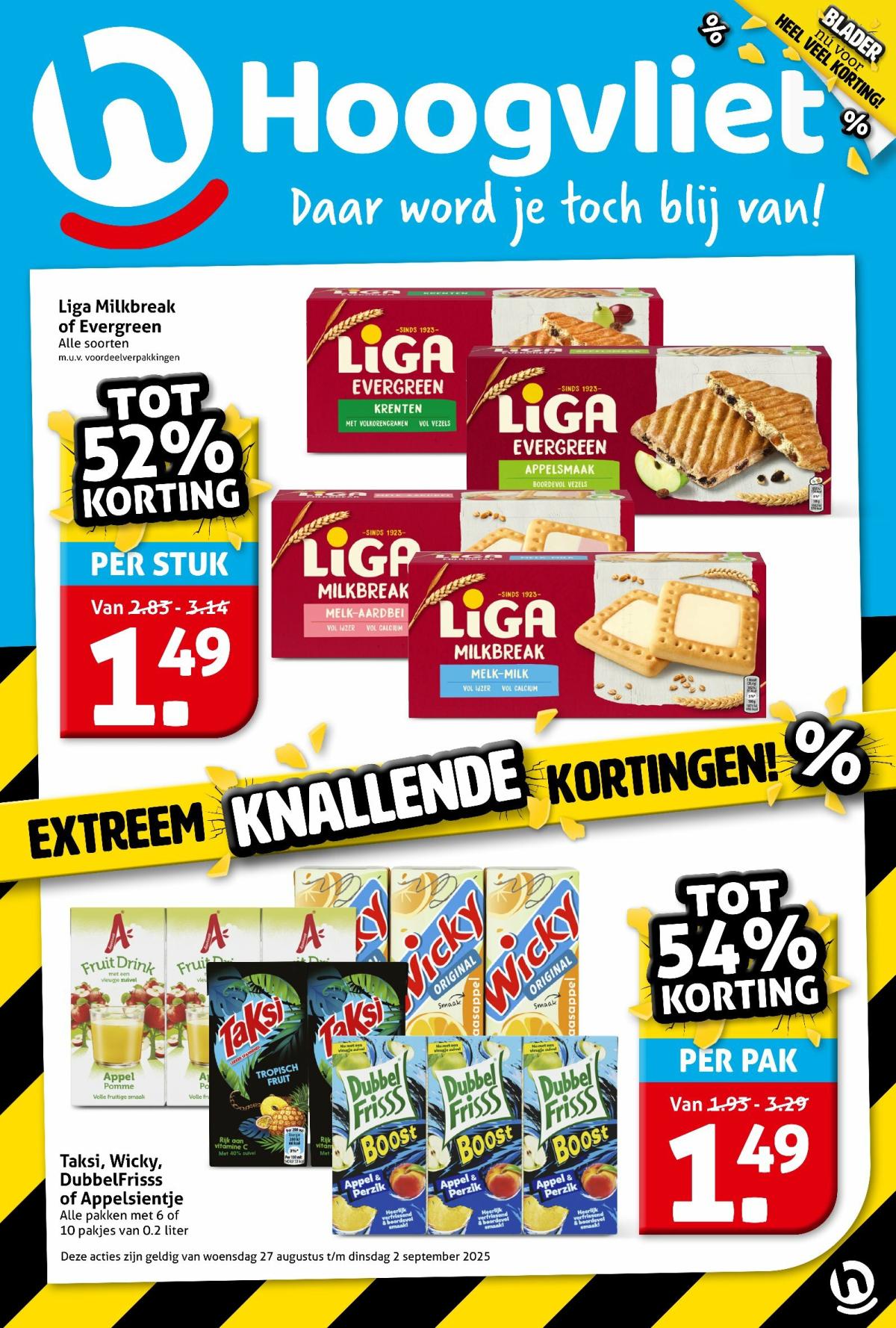 Hoogvliet folder geldig vanaf 27-08 t/m 02-09