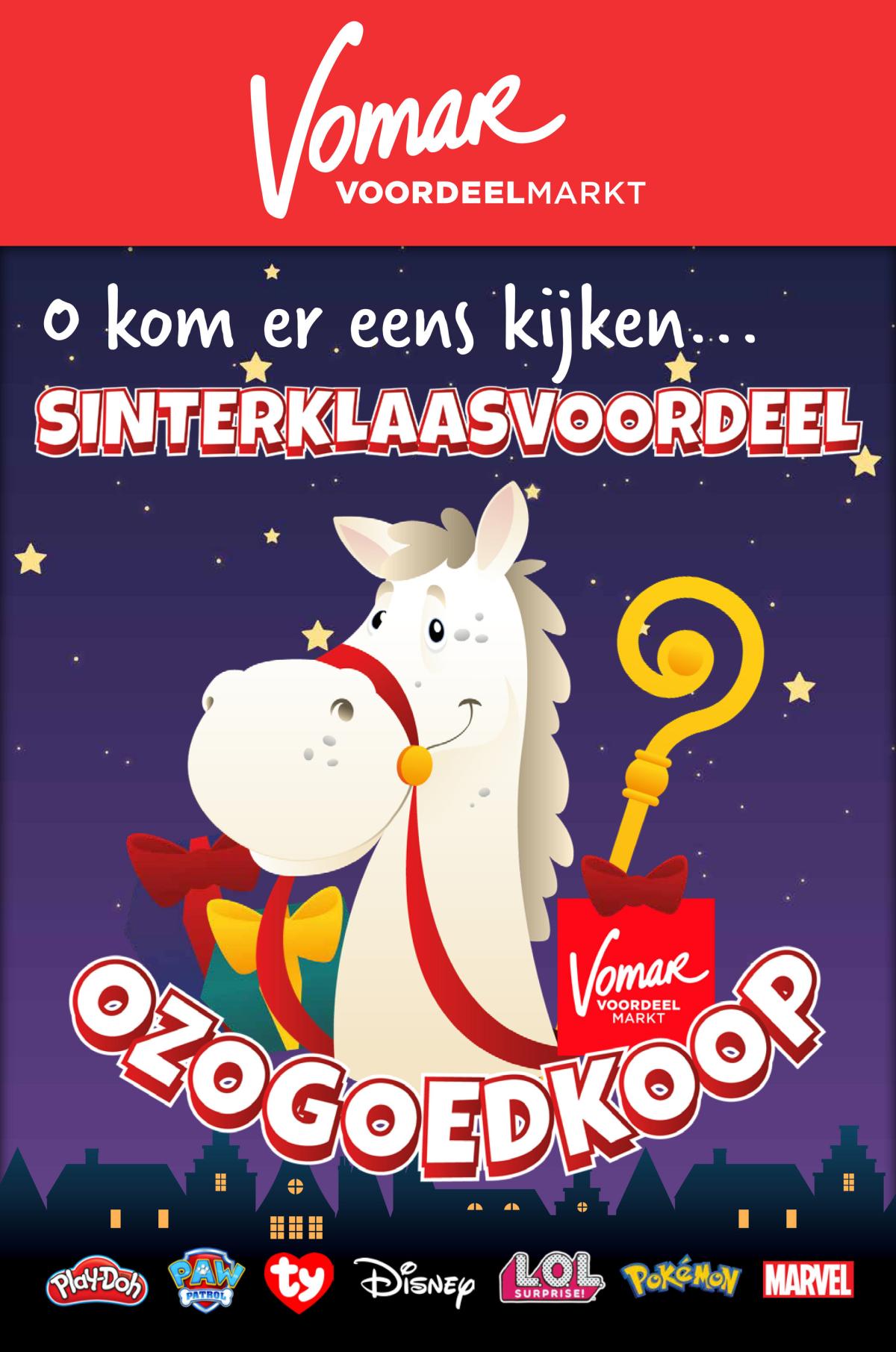 De Vomar - Sint brochure 2025 folder geldig vanaf 23-10 t/m 24-12
