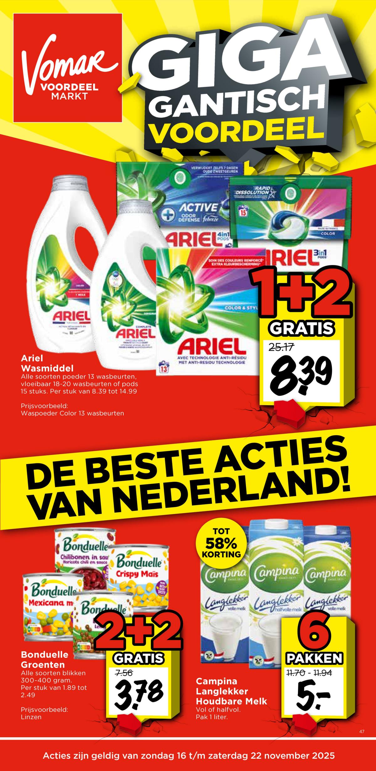 De Vomar folder geldig vanaf 16-11 t/m 22-11