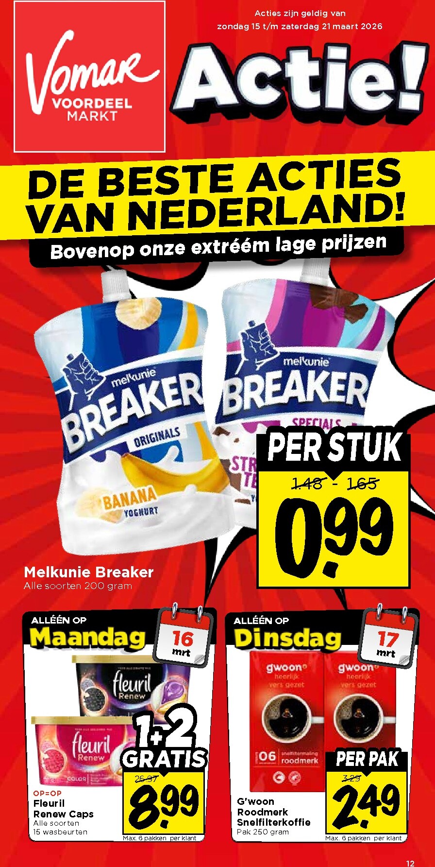 De Vomar folder geldig vanaf 15-03-2026 t/m 21-03-2026