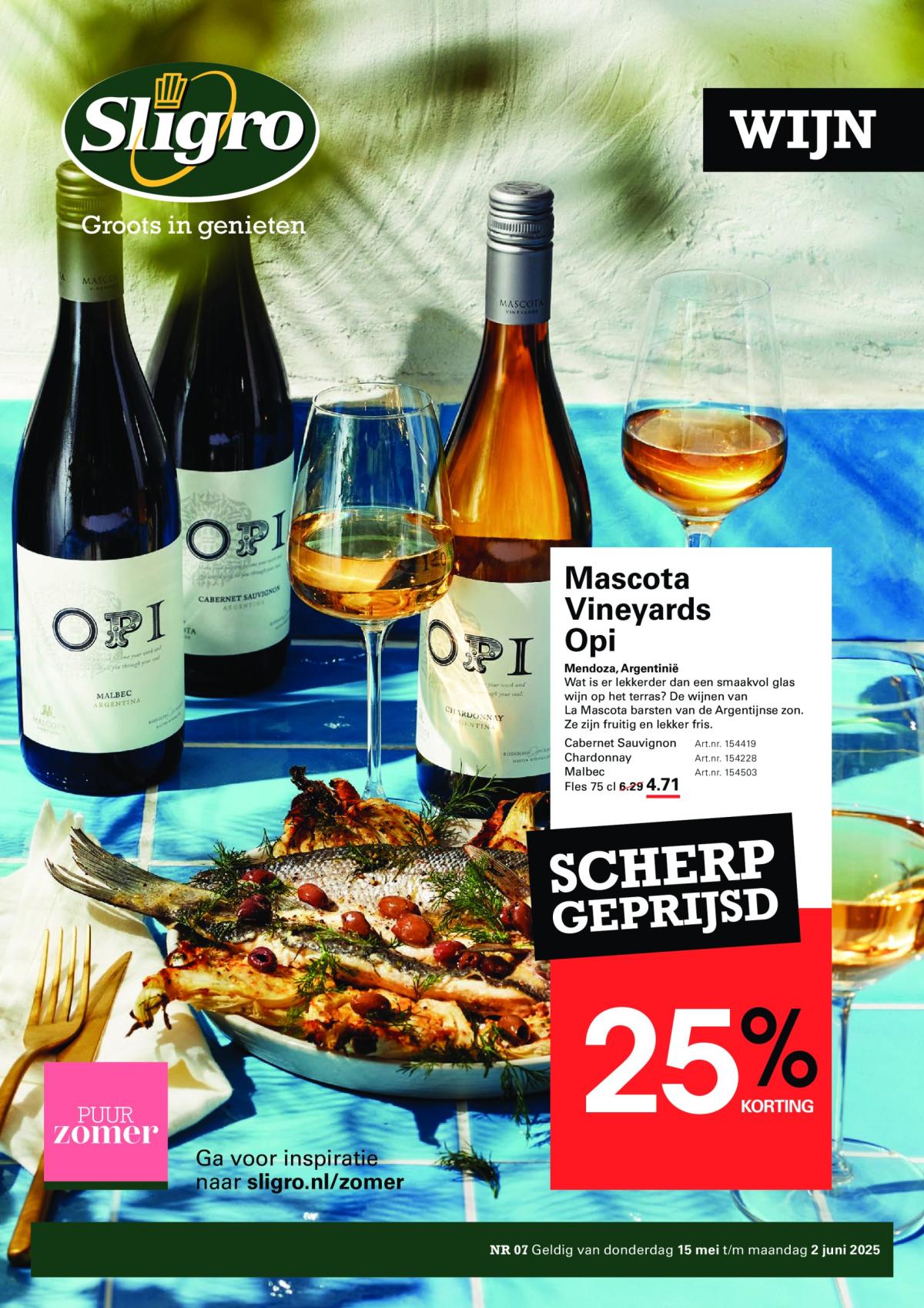 Sligro - Wijn folder geldig vanaf 15-05 t/m 02-06