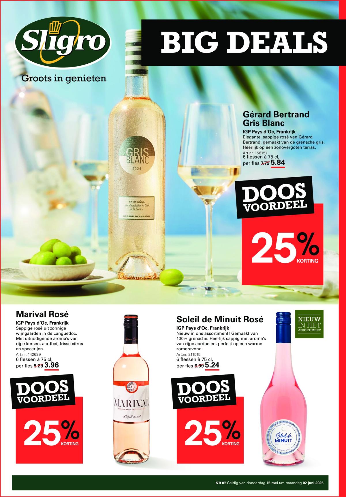 Sligro - Big Deals Rosé folder geldig vanaf 15-05 t/m 02-06