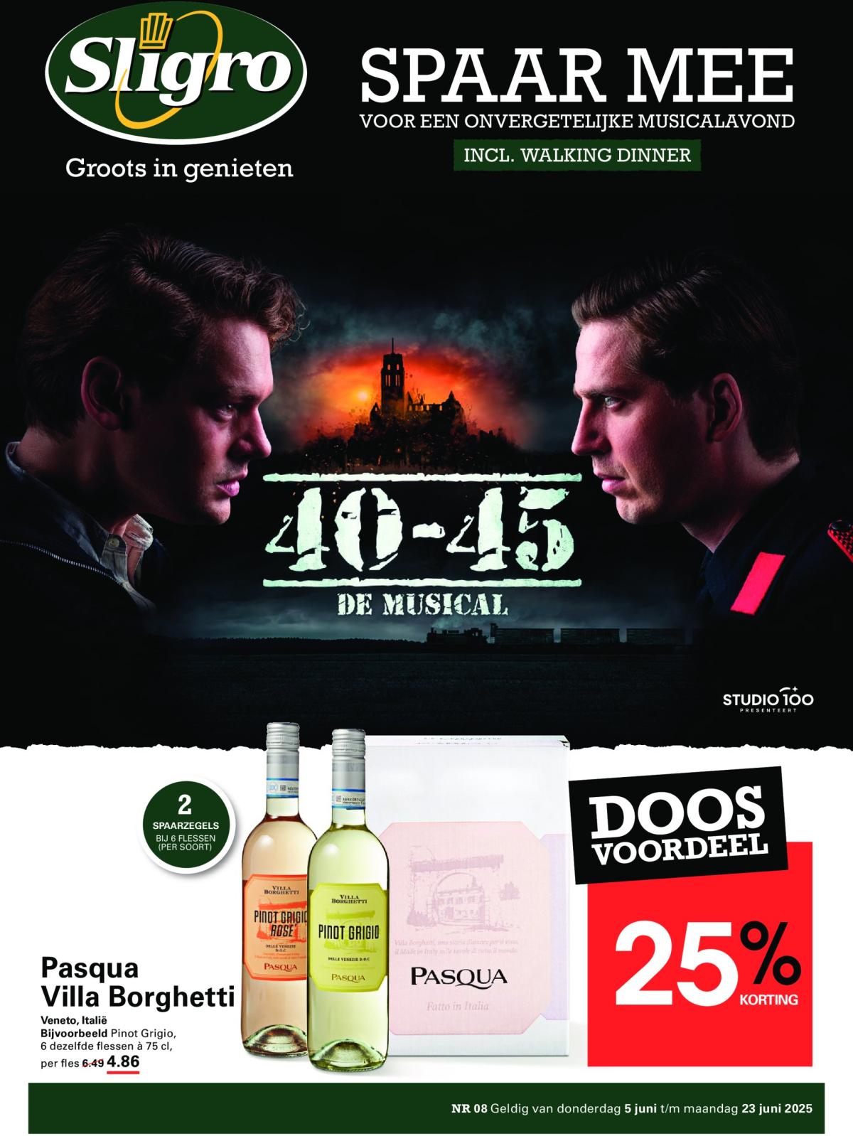 Sligro - Spaaractie Musical folder geldig vanaf 05-06 t/m 23-06