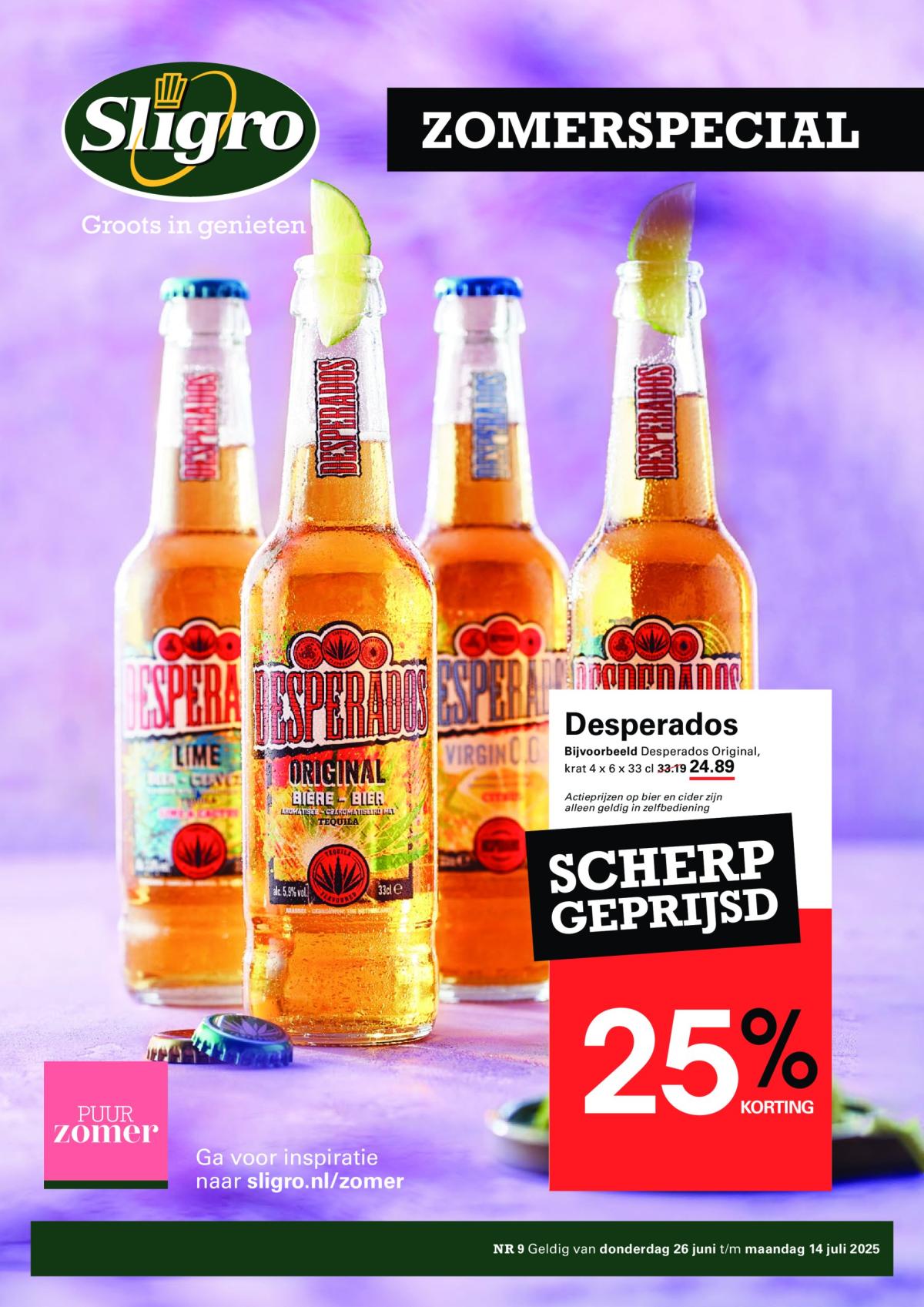 Sligro - Zomerspecial folder geldig vanaf 26-06 t/m 14-07