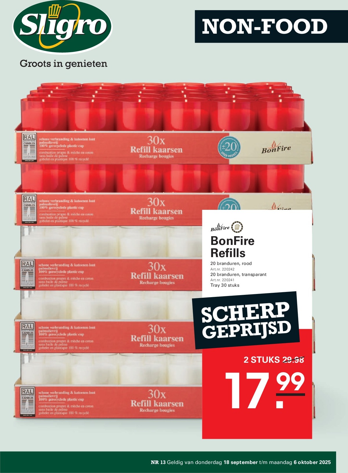 Sligro - Non-Food folder geldig vanaf 18-09 t/m 06-10